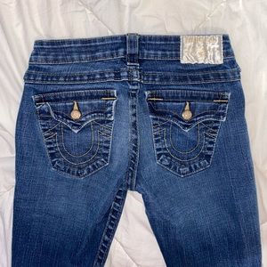 True Religion Beck Style Rhinestone Jeans